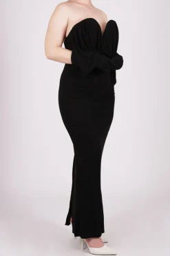 Abito bustier nero