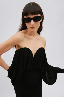 Abito bustier nero