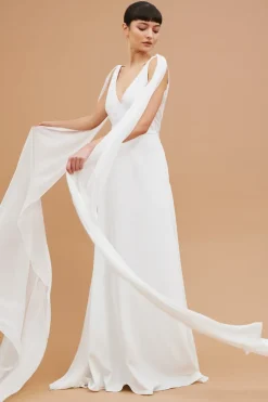 Abito con fusciacche chiffon