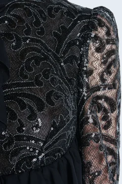 Abito corto con paillettes