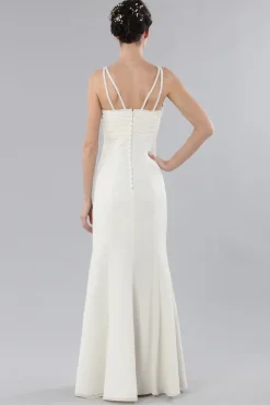 Abito da sposa con spalline lavorate