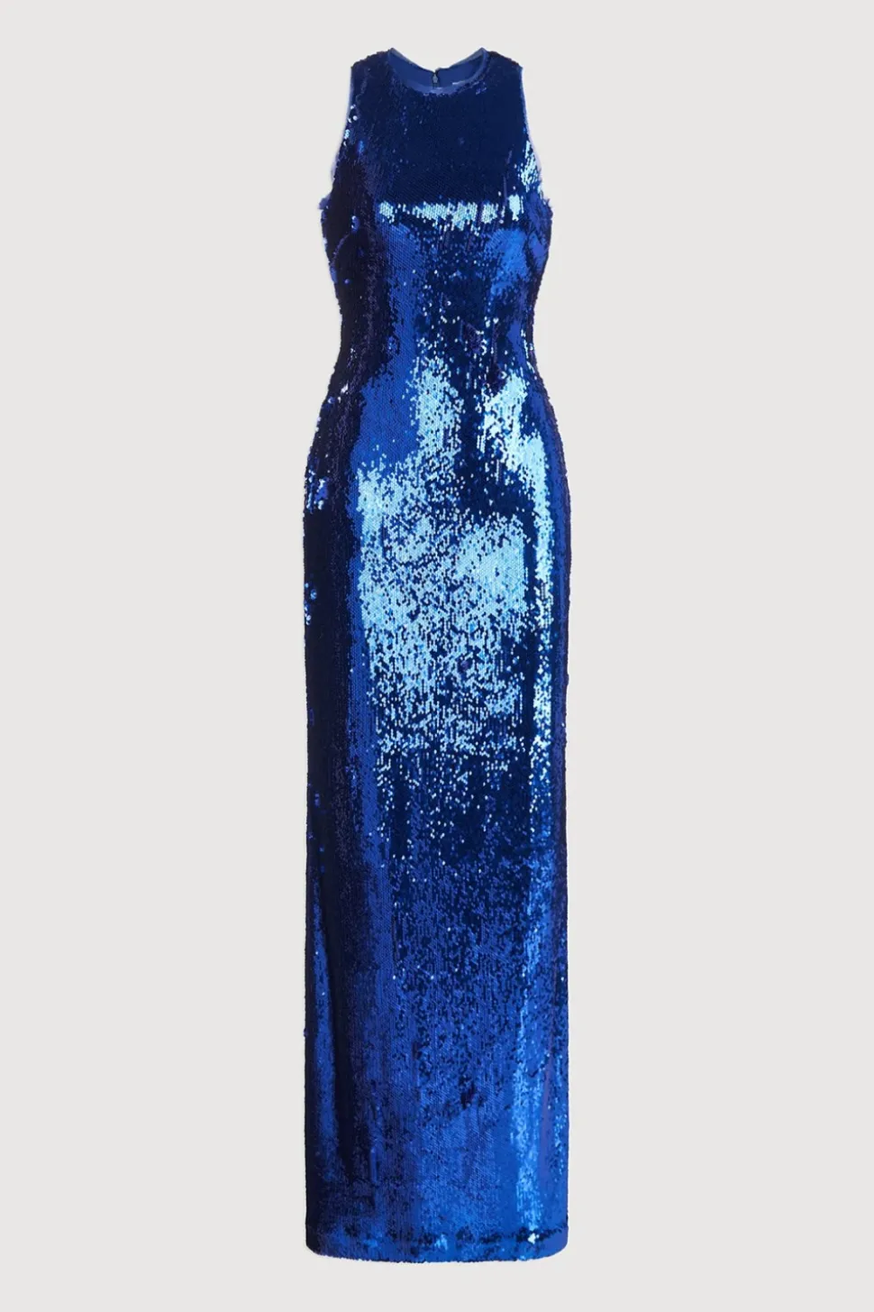 Abito halter neck blu
