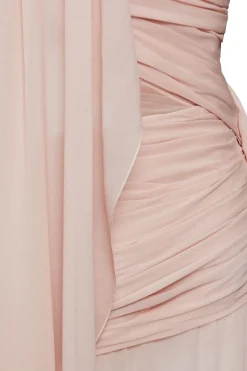 Abito in chiffon rosa