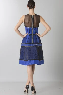 Abito in crepe di seta con zip
