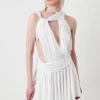 Abito in jersey satin ruche