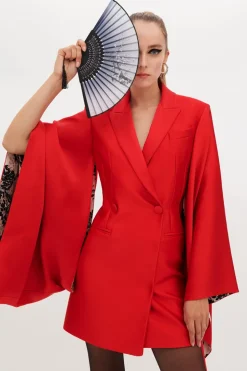 Abito kimono rosso