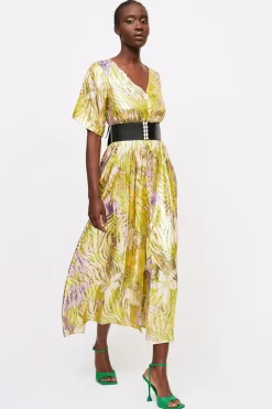 Abito lurex lime