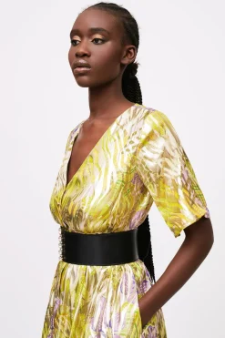 Abito lurex lime