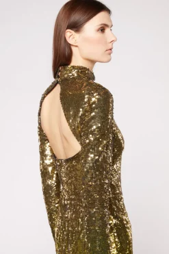 Abito paillettes oro