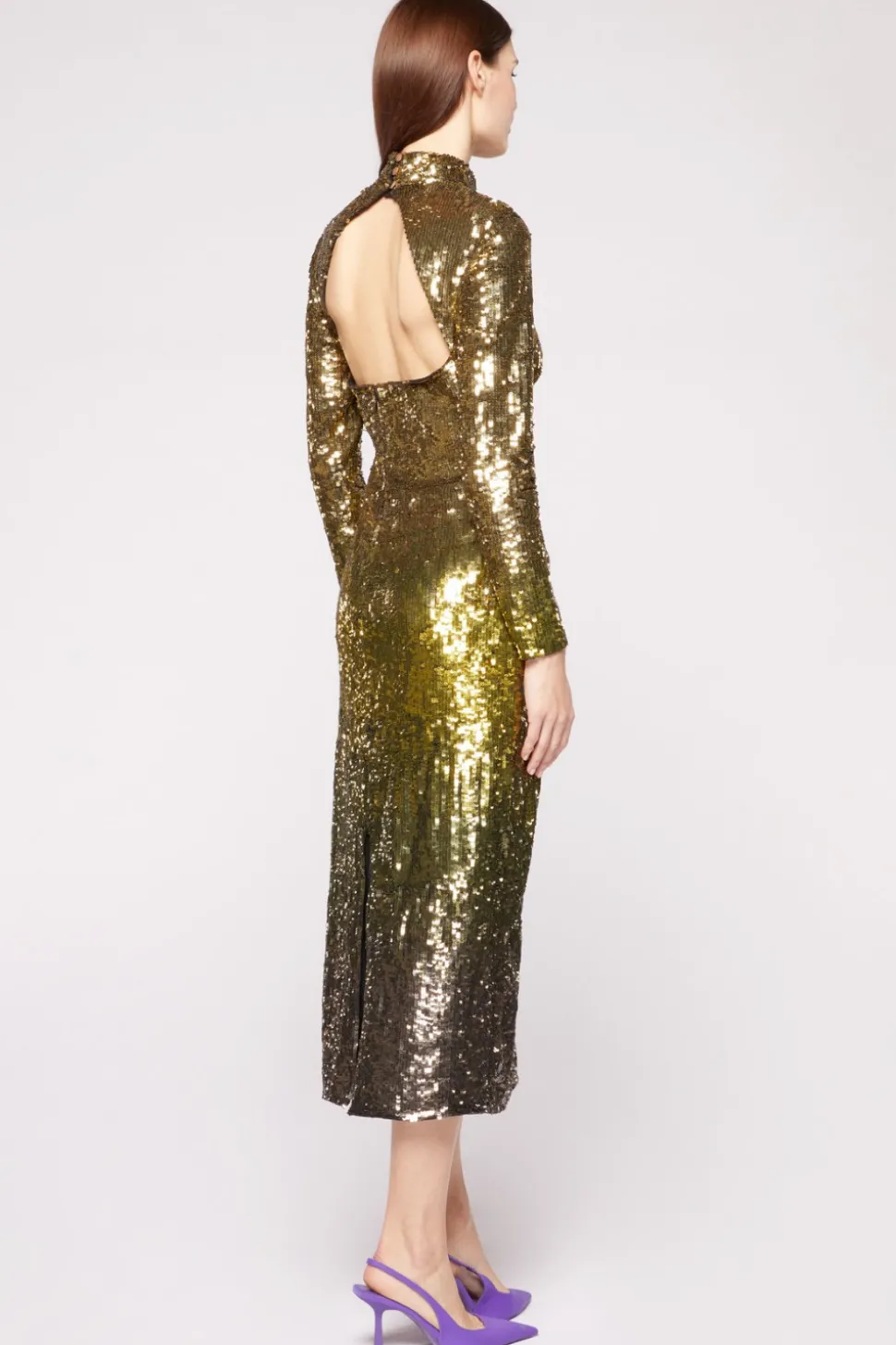 Abito paillettes oro