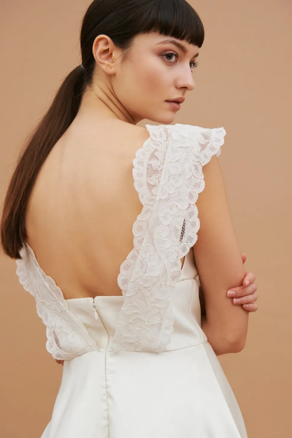 Abito scivolato con pizzo