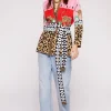 Cardigan animalier rosa