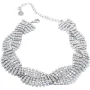 Choker treccia cristalli