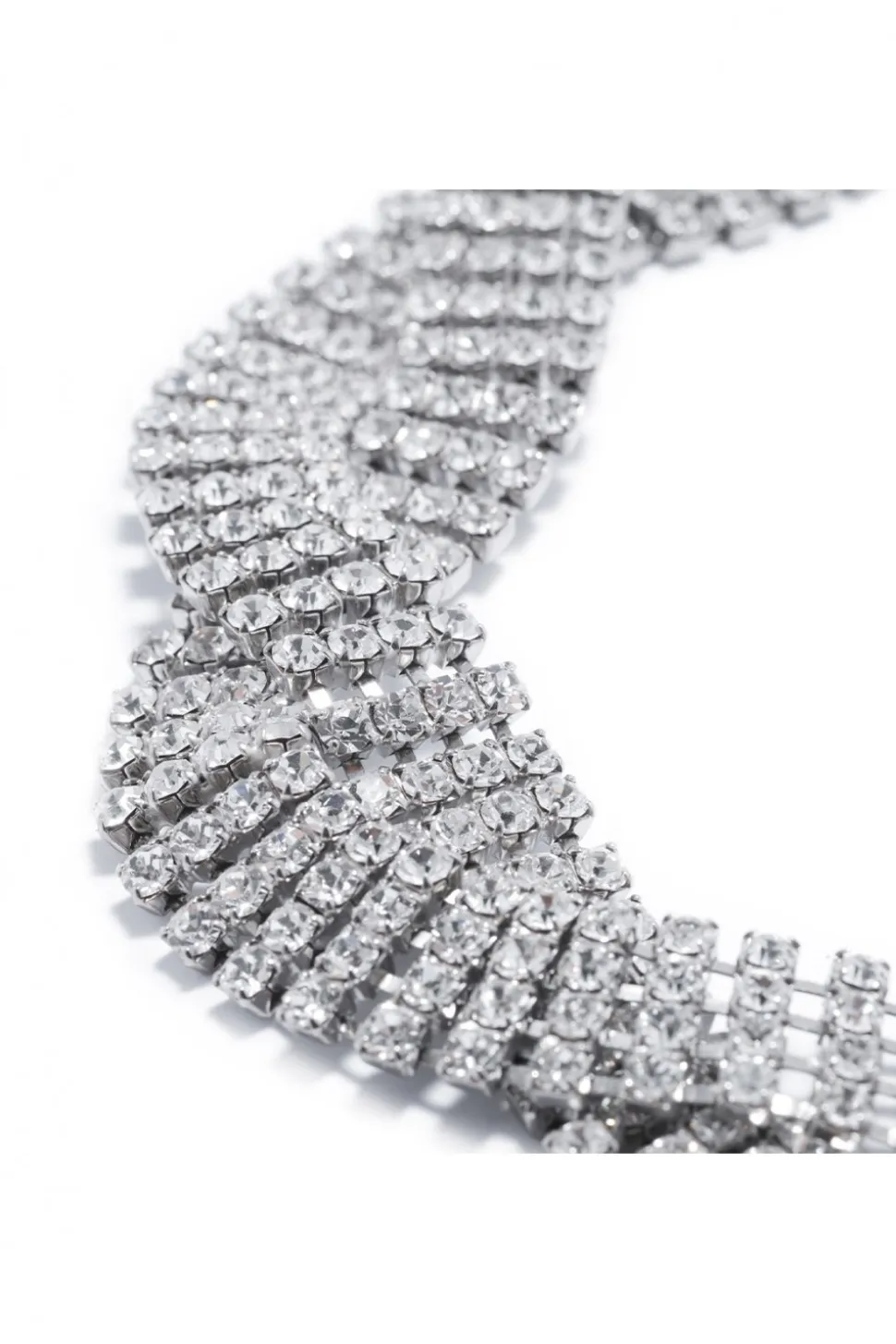 Choker treccia cristalli