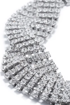 Choker treccia cristalli