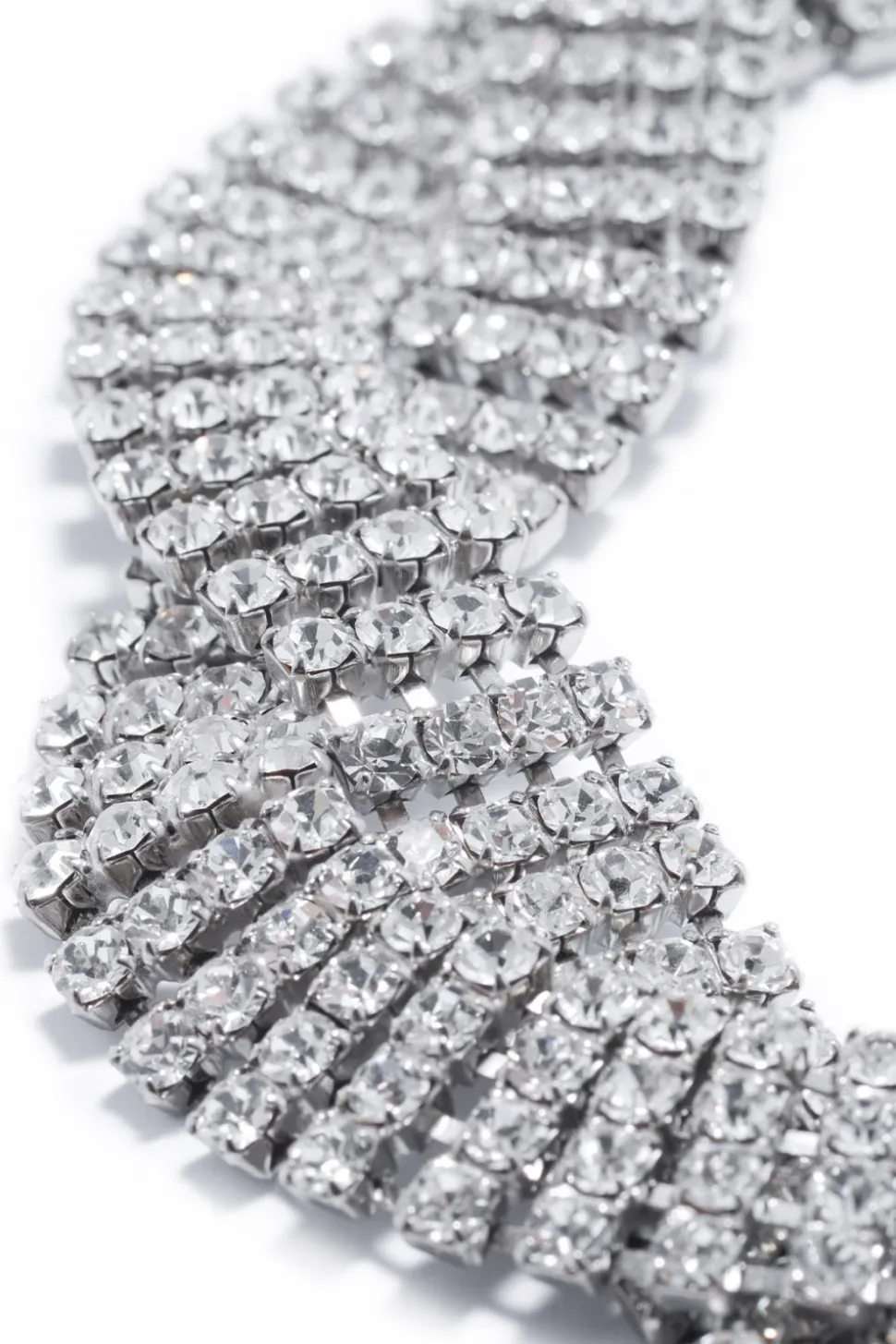 Choker treccia cristalli