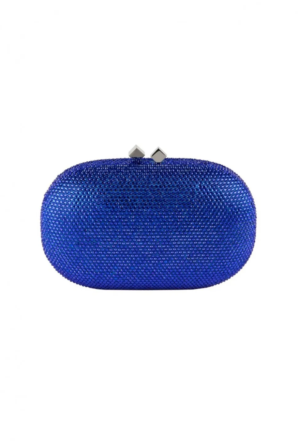 Clutch swarovski blu