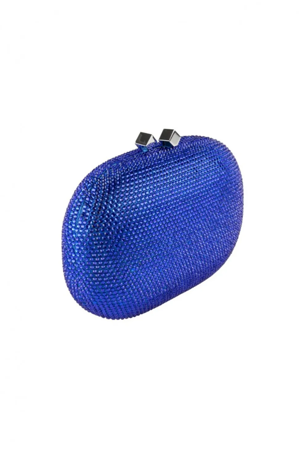 Clutch swarovski blu