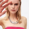 Collana con finiture argento