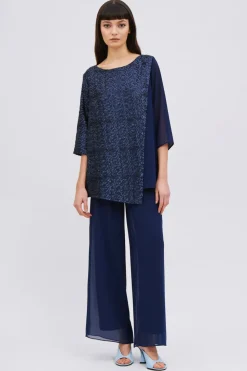 Completo blu paillettes
