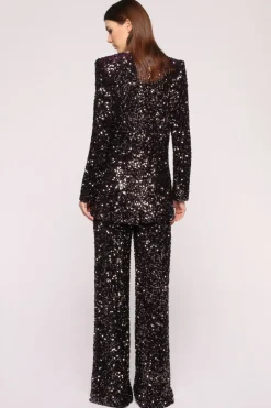 Completo in velluto e glitter