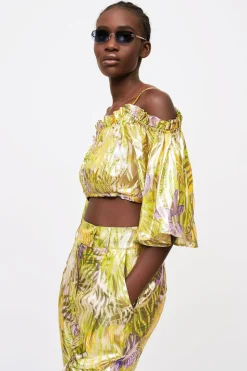 Completo lurex lime