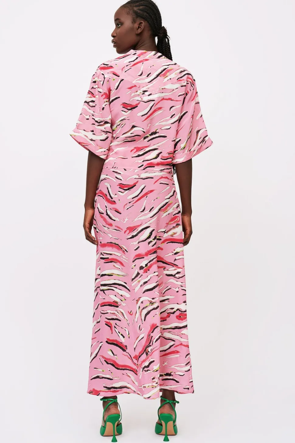 Completo rosa tigrato