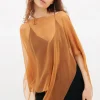 Copri abito in chiffon beige