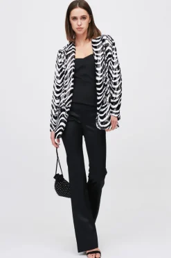 Giacca paillettes optical