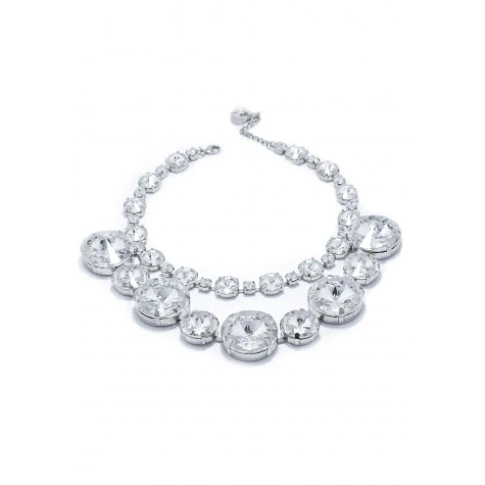 Girocollo in ottone e cristalli