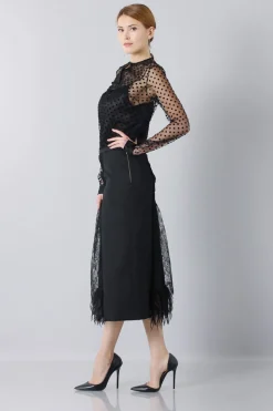 Gonna longuette in tulle