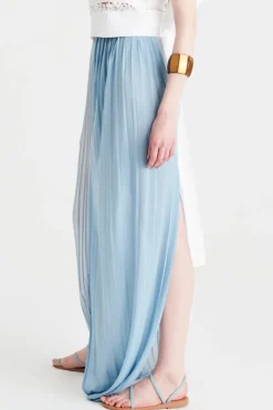 Gonna lunga azzurra