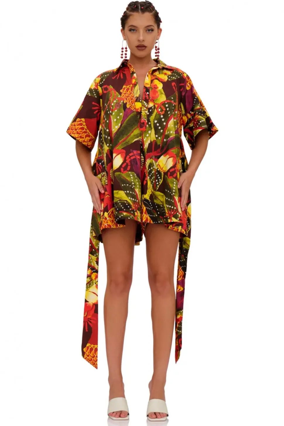 Jumpsuit corta stampata