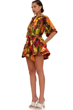 Jumpsuit corta stampata