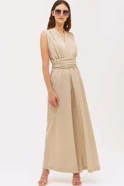 Jumpsuit lurex avorio
