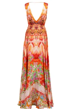 Long V dress