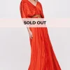 Maxi abito orange