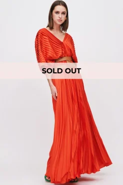 Maxi abito orange