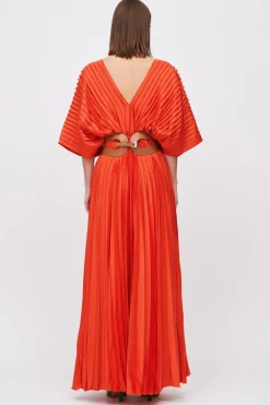 Maxi abito orange