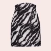 Minigonna in stampa zebra