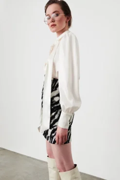 Minigonna in stampa zebra