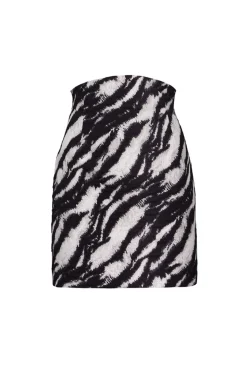 Minigonna in stampa zebra