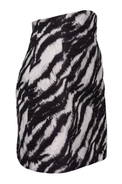 Minigonna in stampa zebra