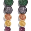 Orecchini cerchio multicolori