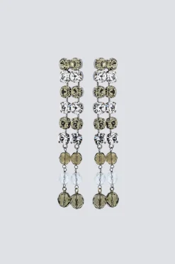 Orecchini in metallo e strass