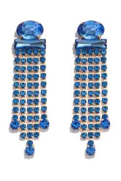 Orecchini pendenti blu