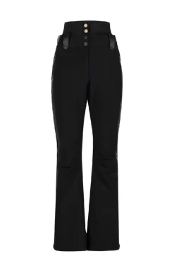 Pantalone da sci nero con bottoni