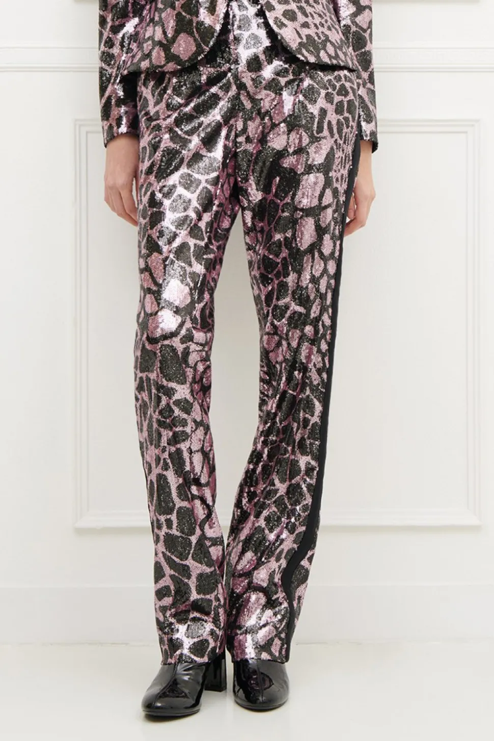 Pantaloni smoking giraffa