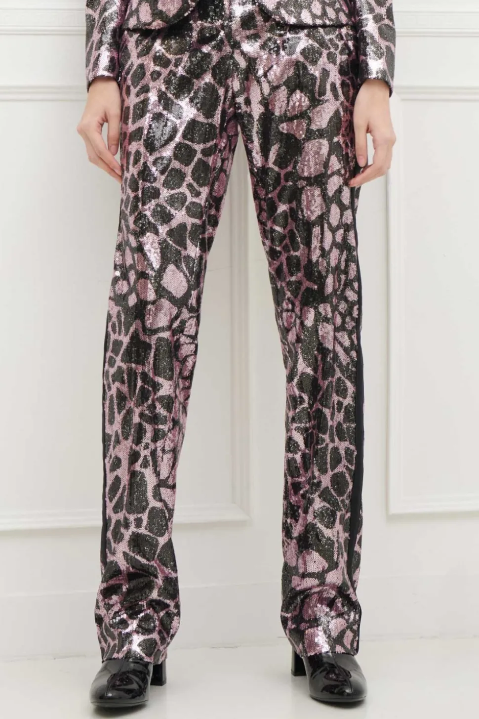 Pantaloni smoking giraffa