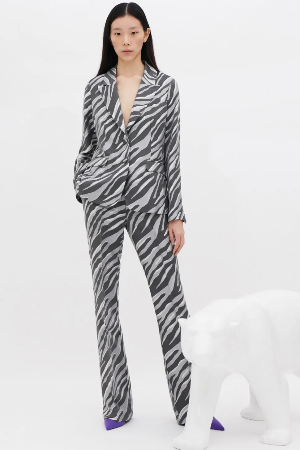 Pantaloni stampa zebra